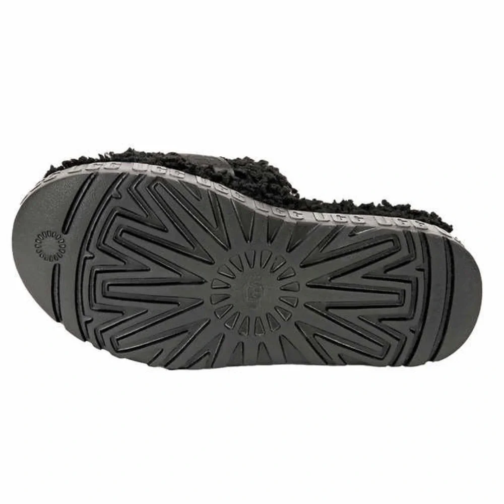 UGG Black Shearling Slide Sandals - Women’s Sz. 9 - Picture 7 of 7